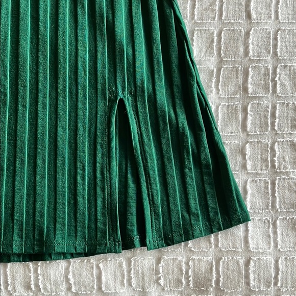 Reformation Green Ribbed Dress - Picture 3 of 3